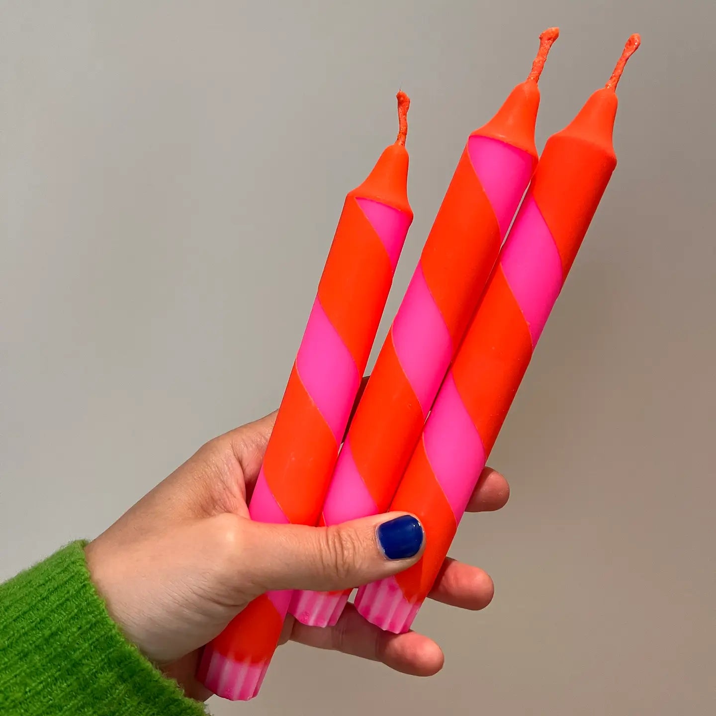 Stripy candles