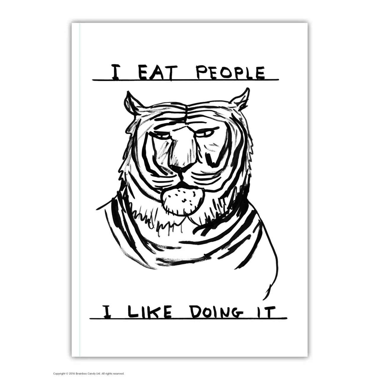 I eat people A6 David Shrigley notebook