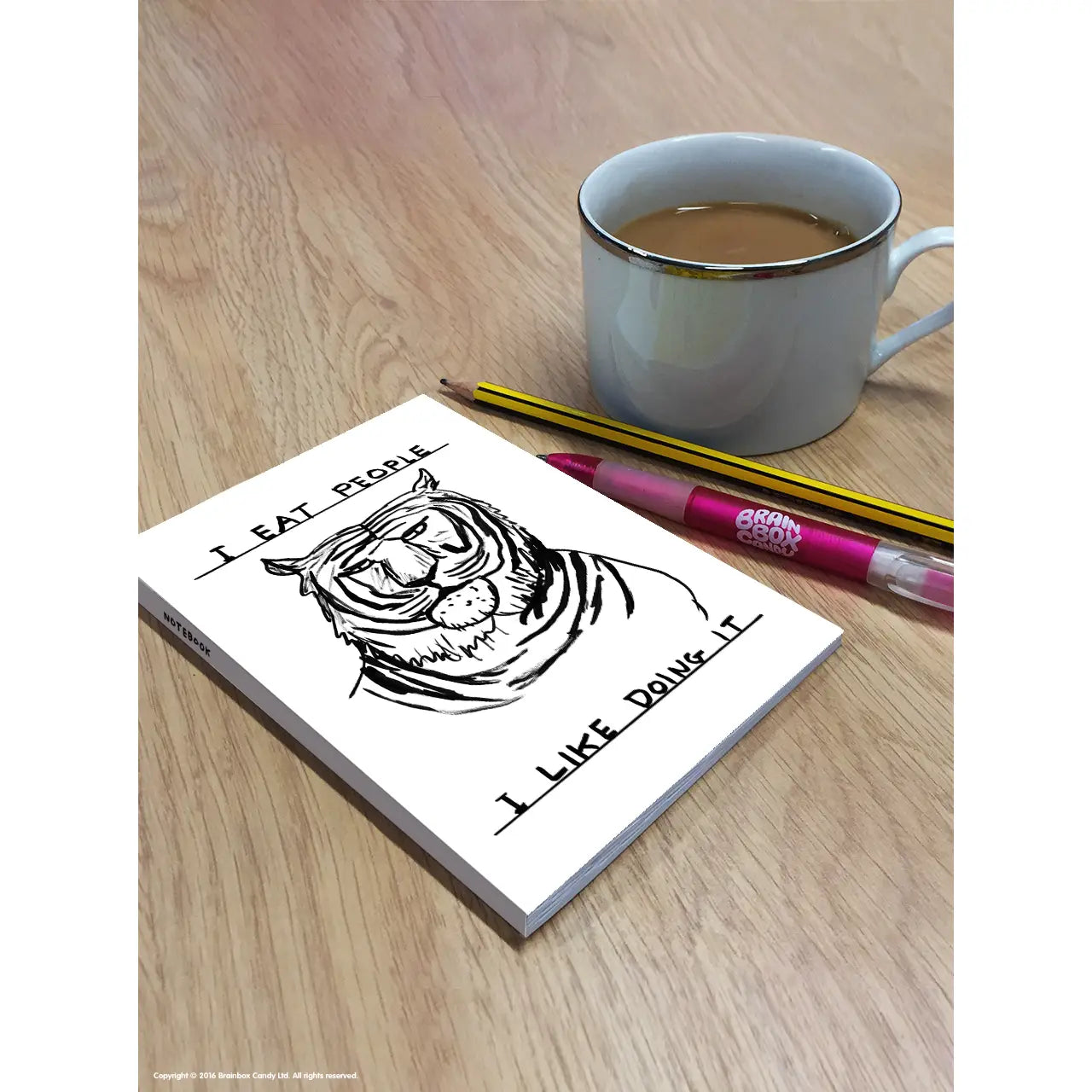 I eat people A6 David Shrigley notebook
