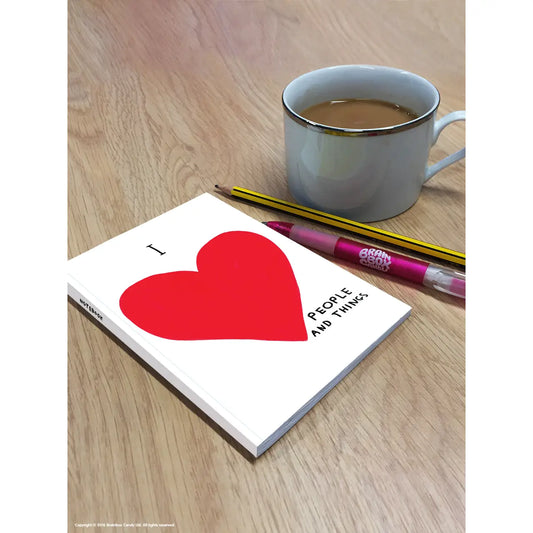 I love people A6 David Shrigley notebook