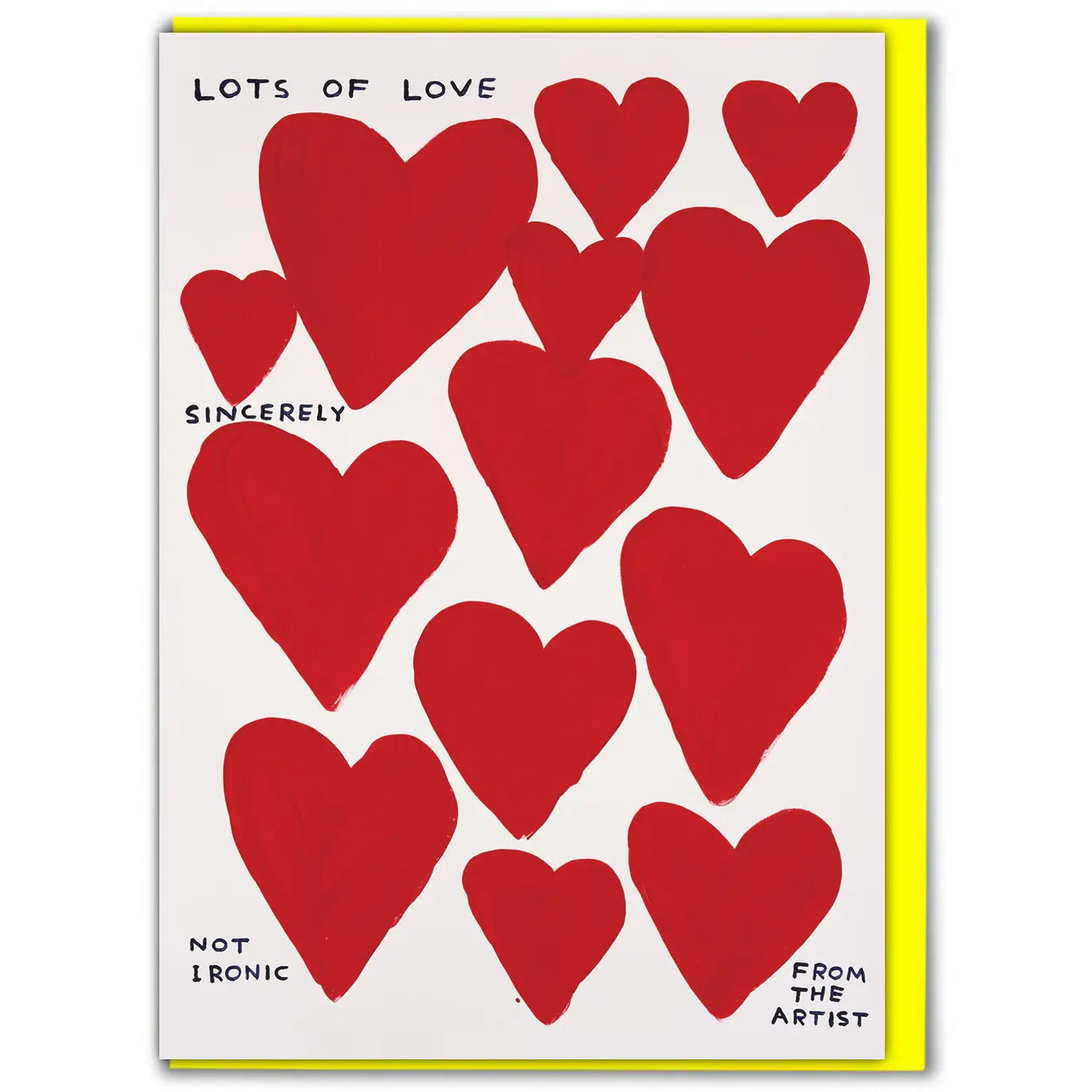 Lots of love David Shrigley card