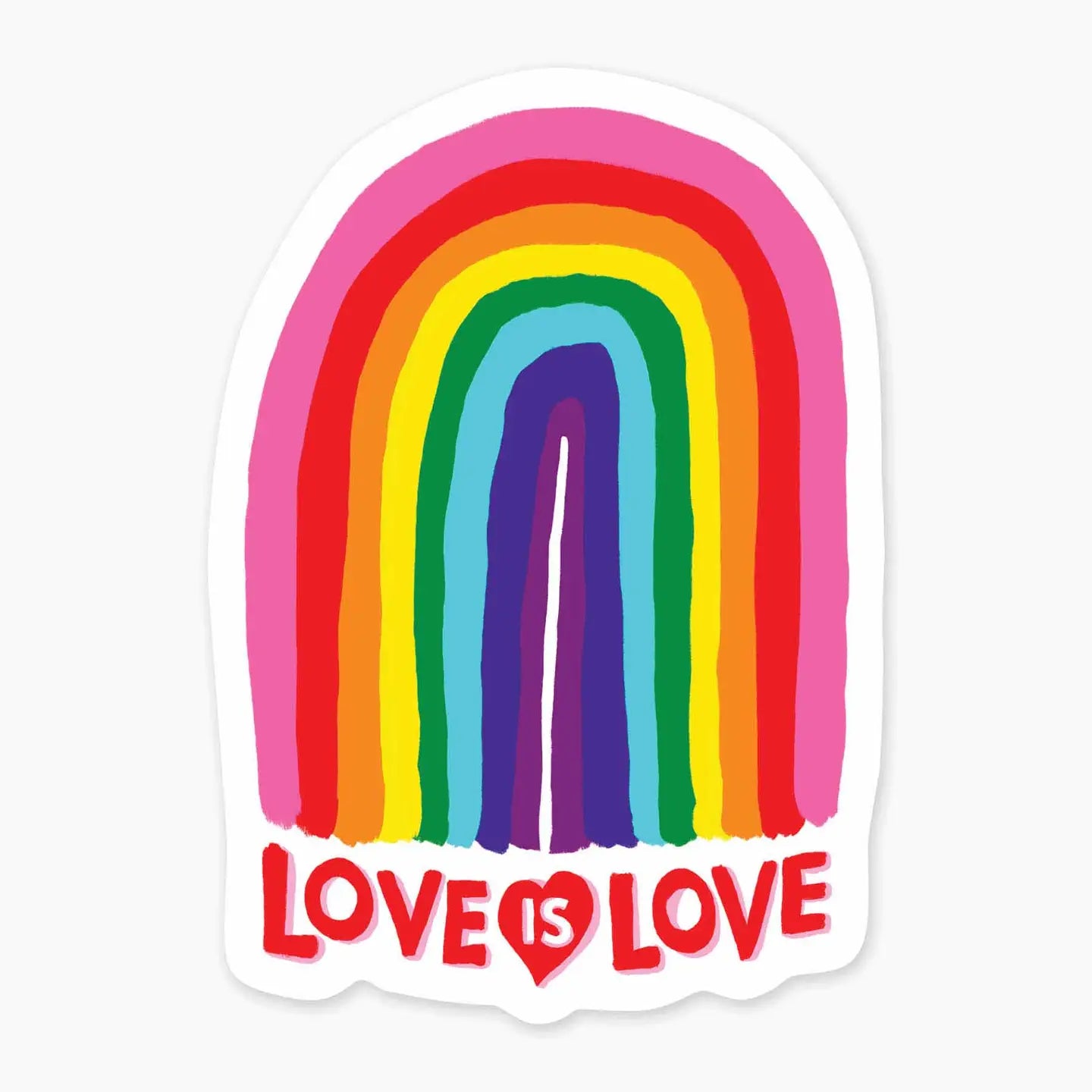 Love is love rainbow sticker