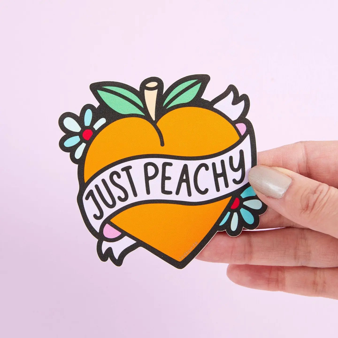 Just peachy sticker