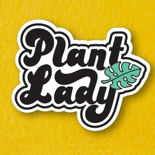 Plant lady sticker