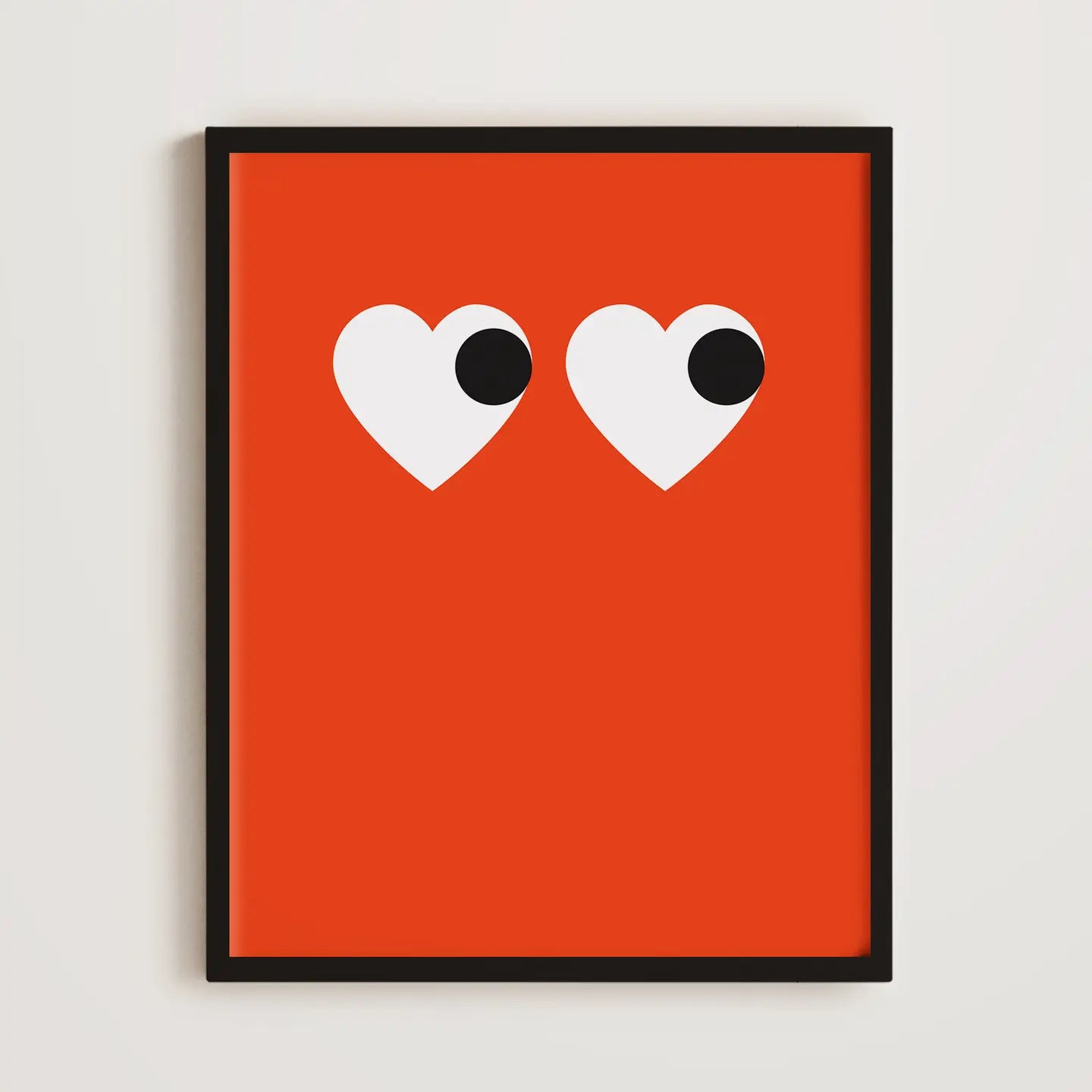 Lover heart eyes A4 print