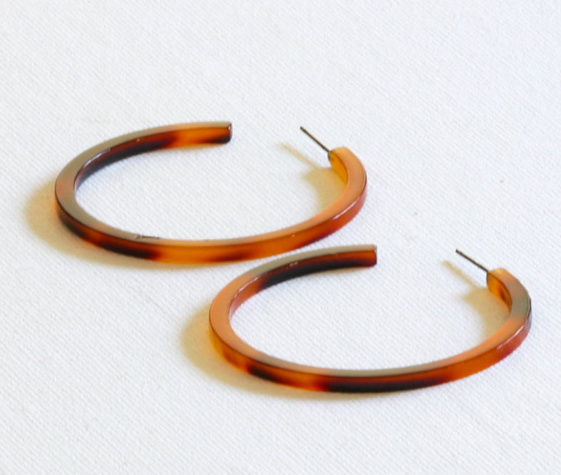 Large resin hoops - Zadie