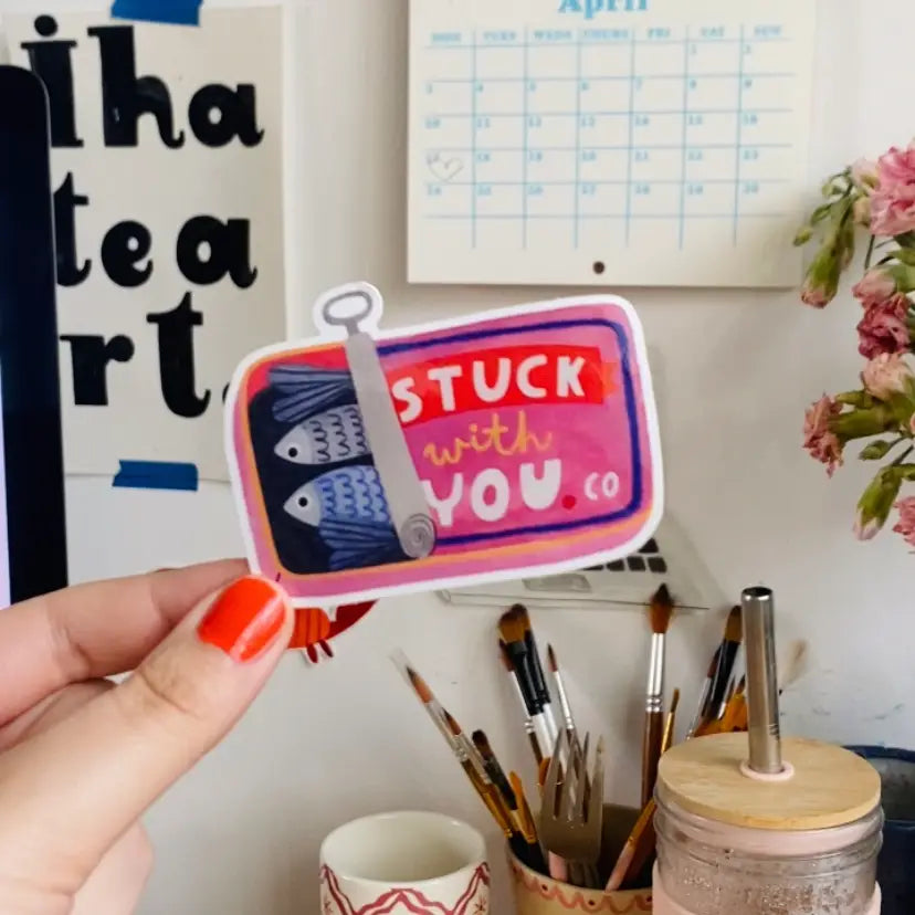 Stuck with you sticker