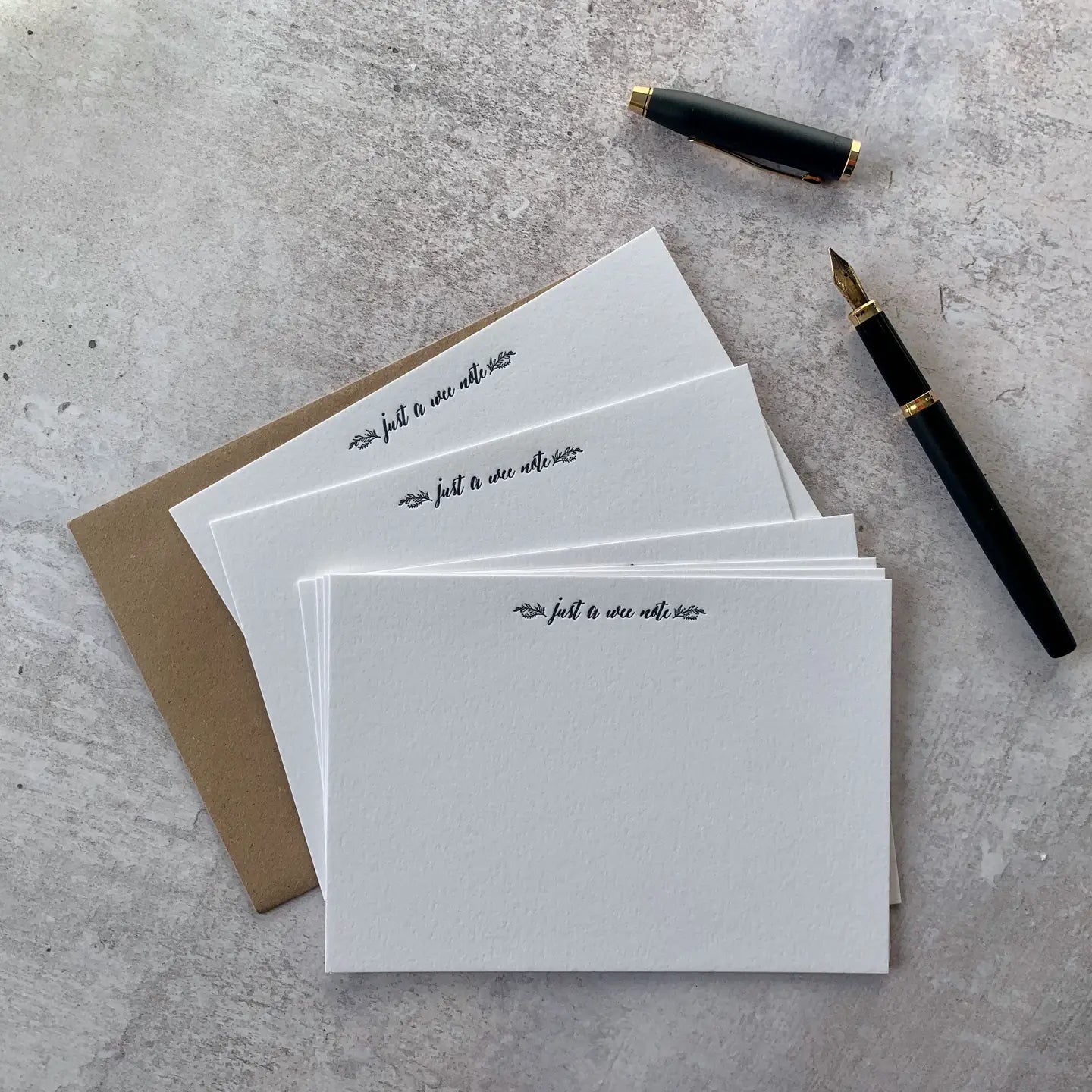 Just a wee note letterpress notecards