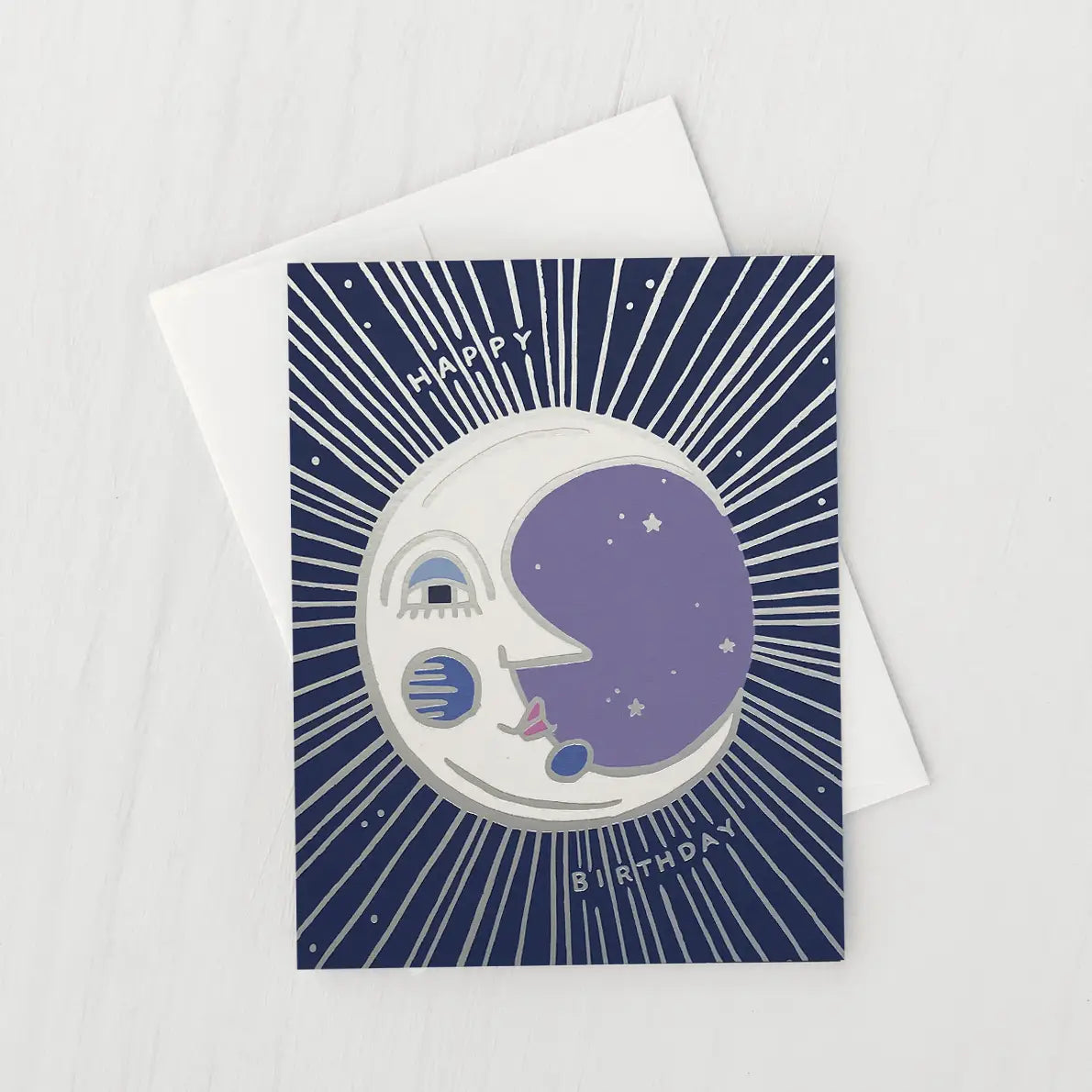Moon birthday card