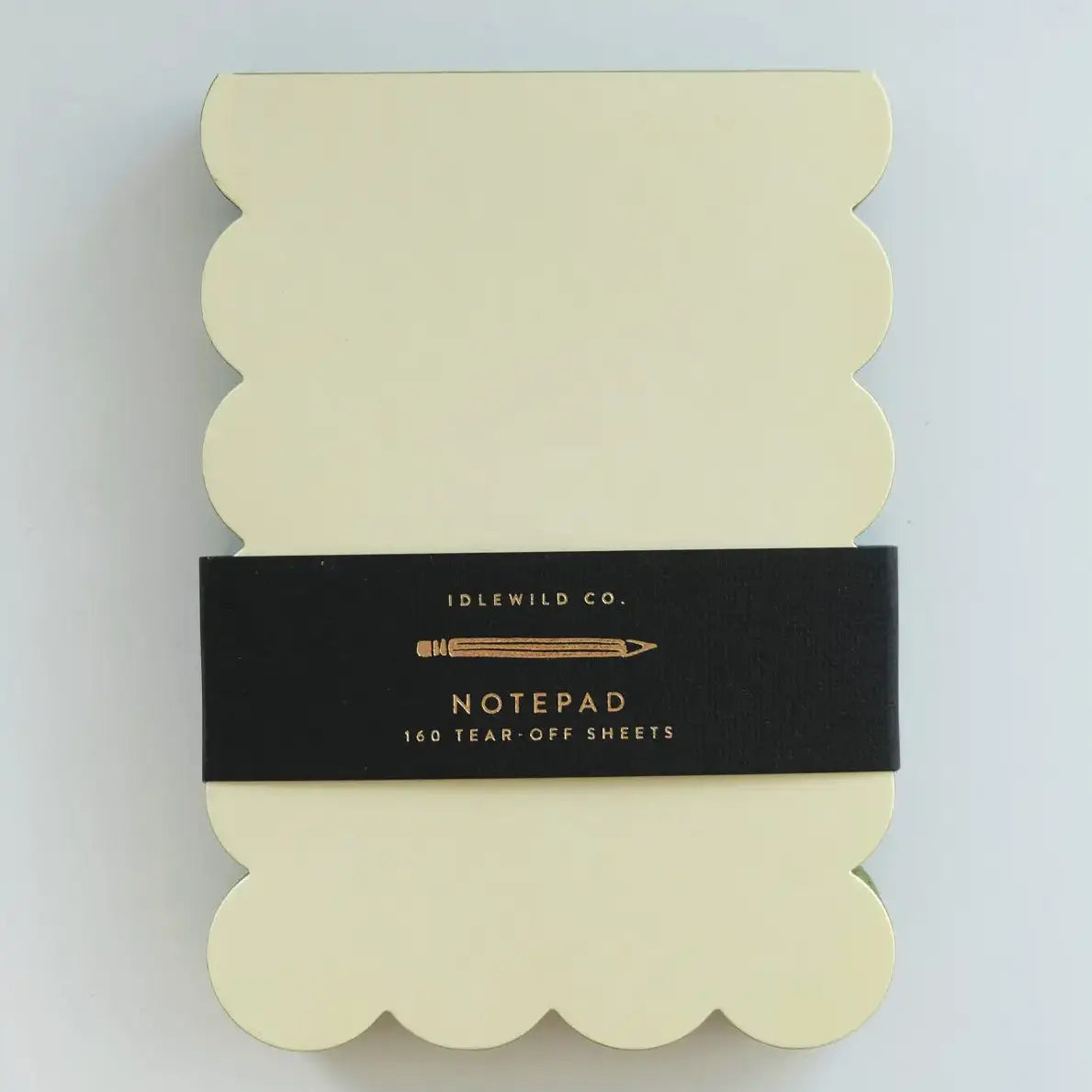 Scallop-edged notepad