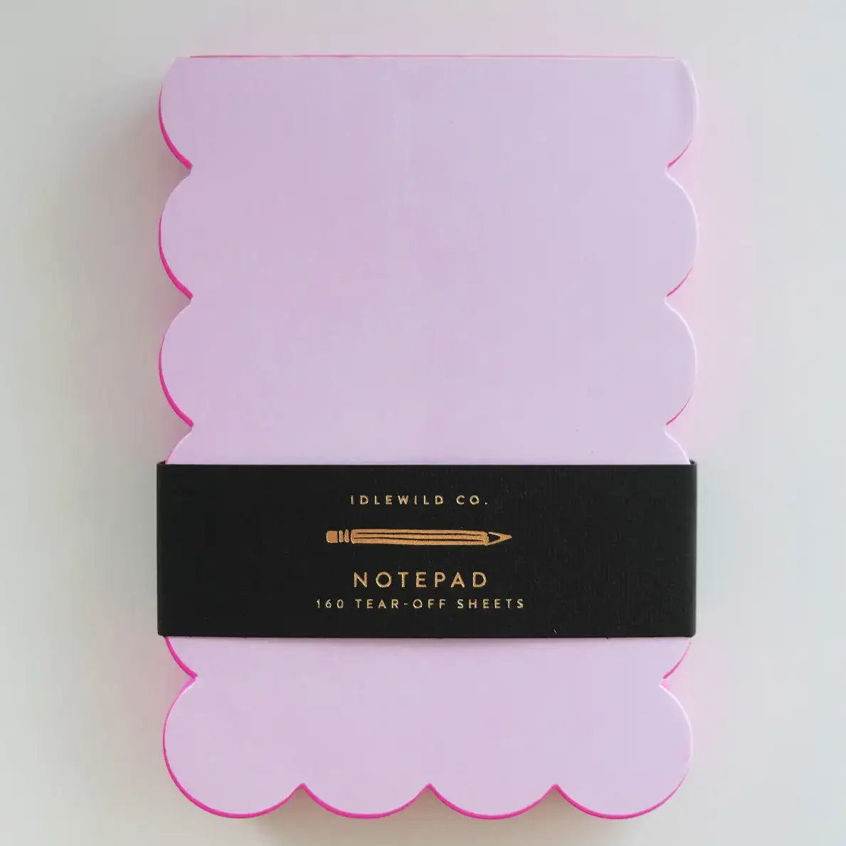 Scallop-edged notepad