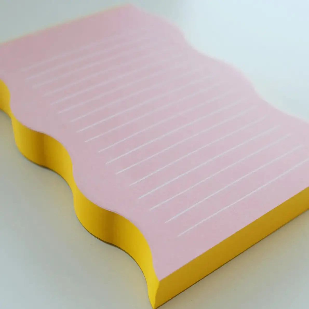 Wavy-shaped notepad