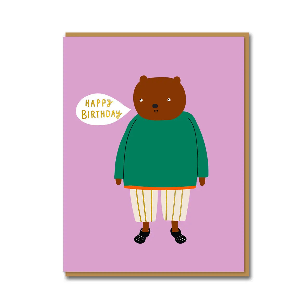 Bear birthday card