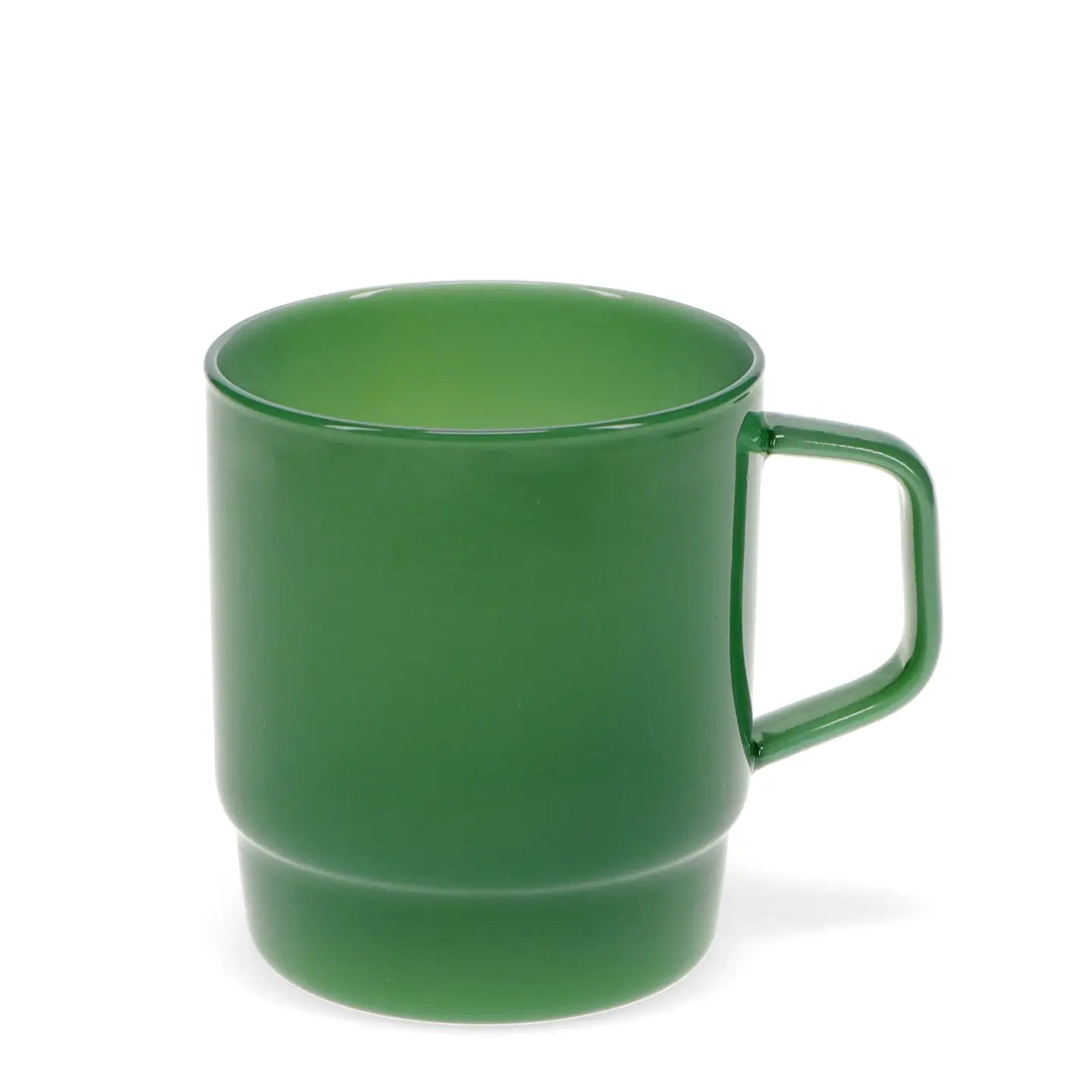 Stacking glass coffee cup