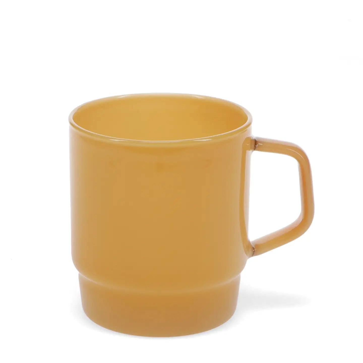 Stacking glass coffee cup