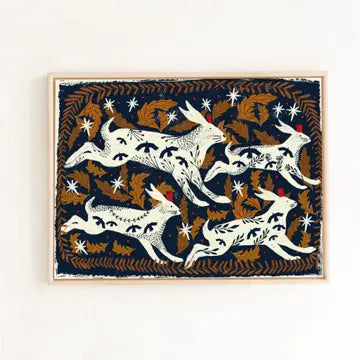 Hares A4 print