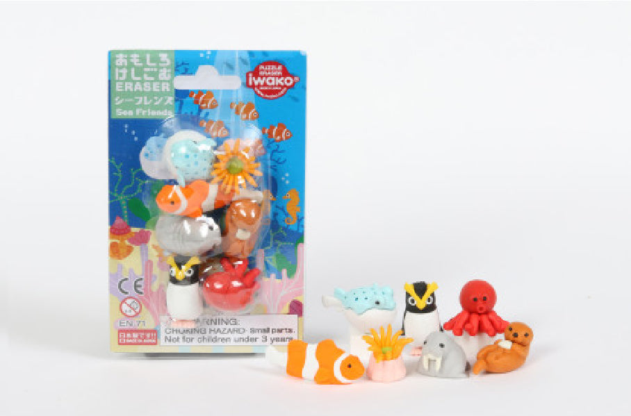Iwako erasers - sea creatures