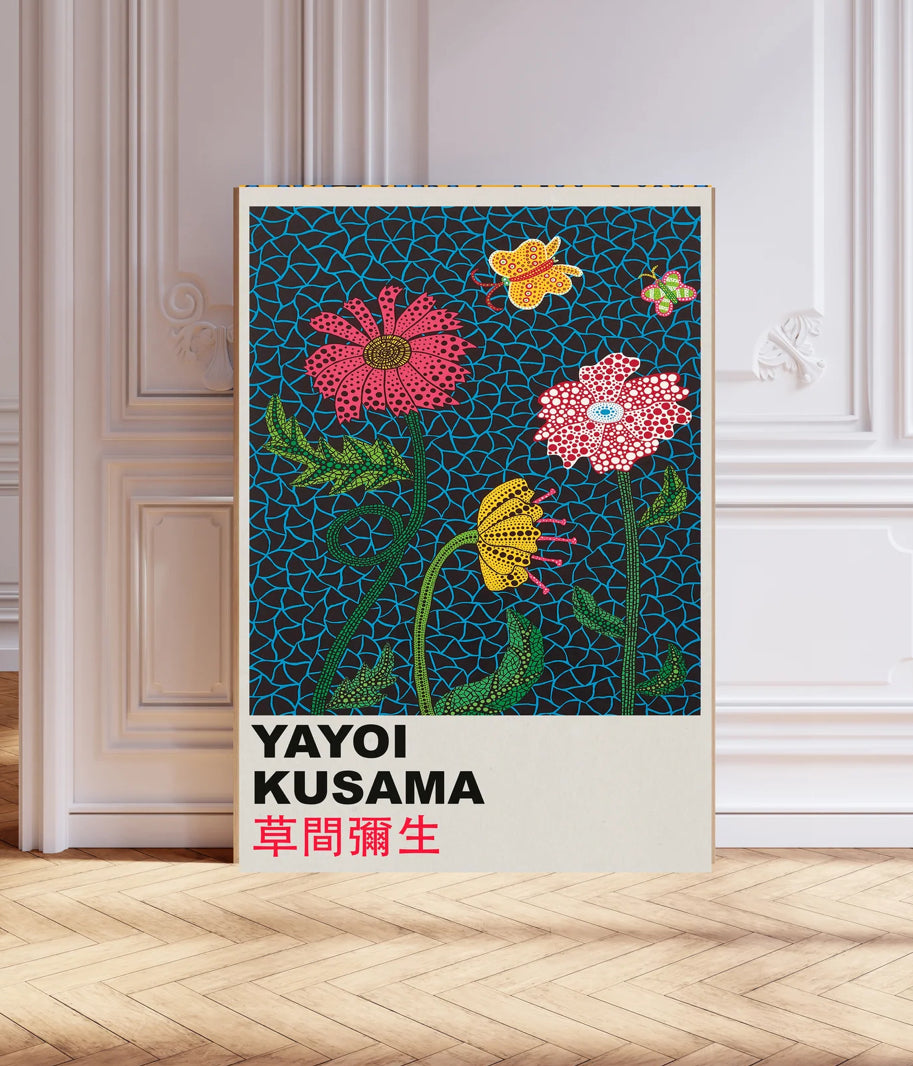Yayoi Kusama flower art print