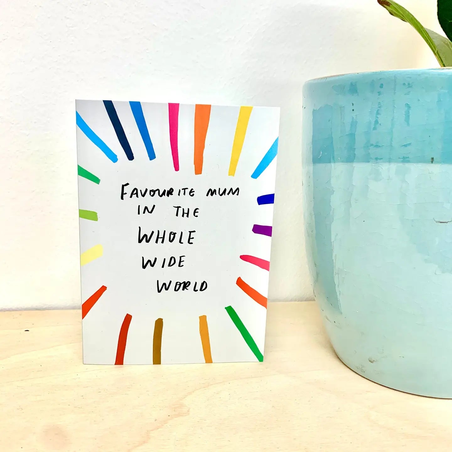 Favourite mum in the whole world card