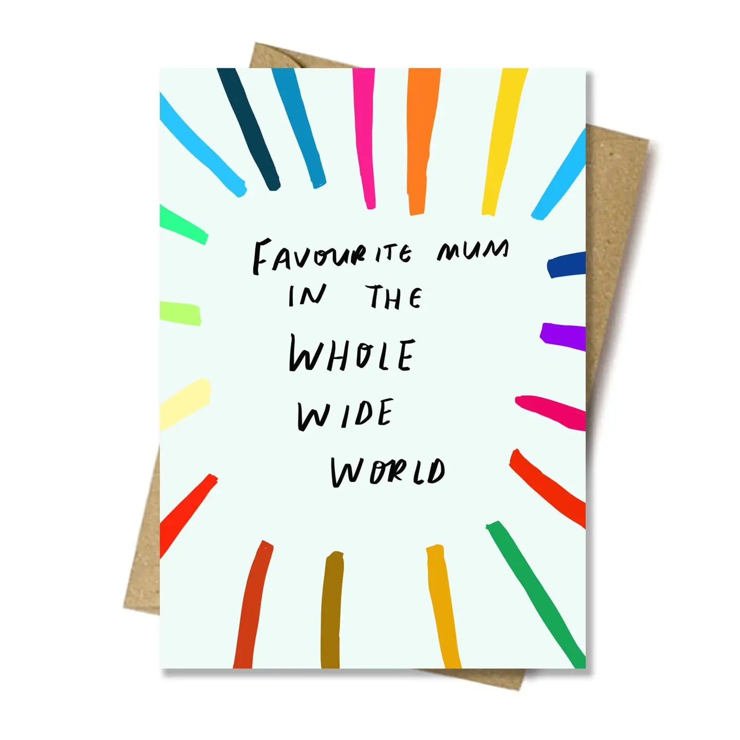 Favourite mum in the whole world card