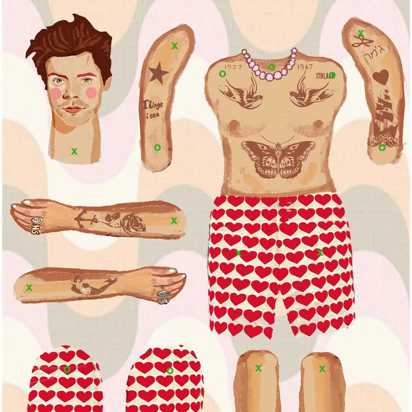 Cut and make Harry Styles puppet