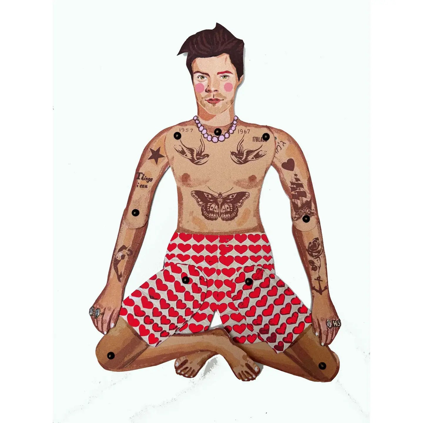 Cut and make Harry Styles puppet