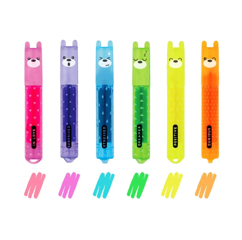 Teddy’s mood highlighters