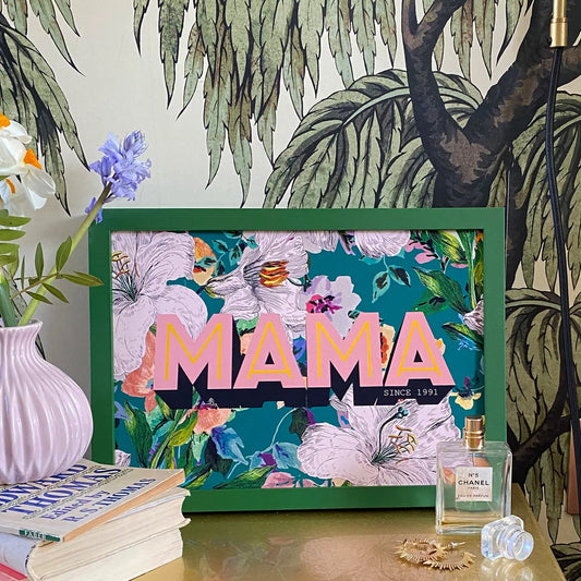 Mama floral A4 print