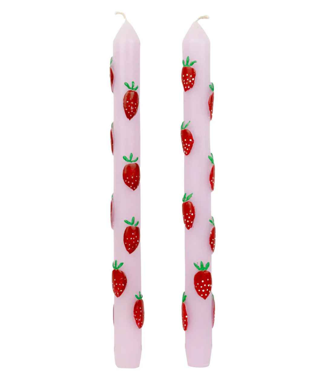 Pair of strawberry candles