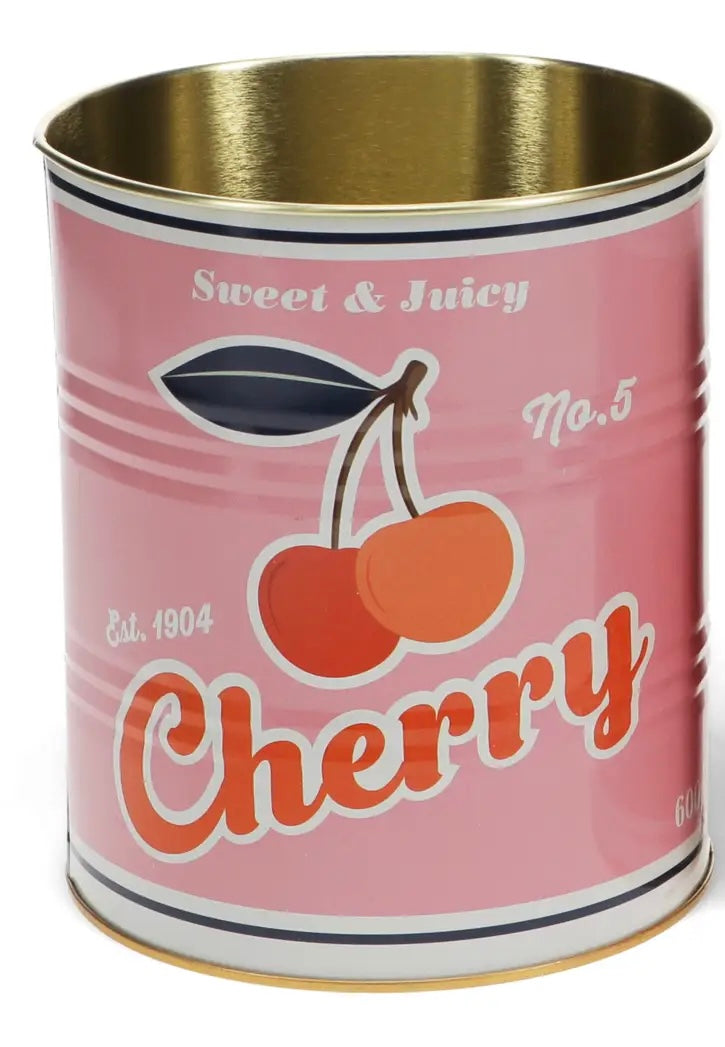 Large metal storage tin
