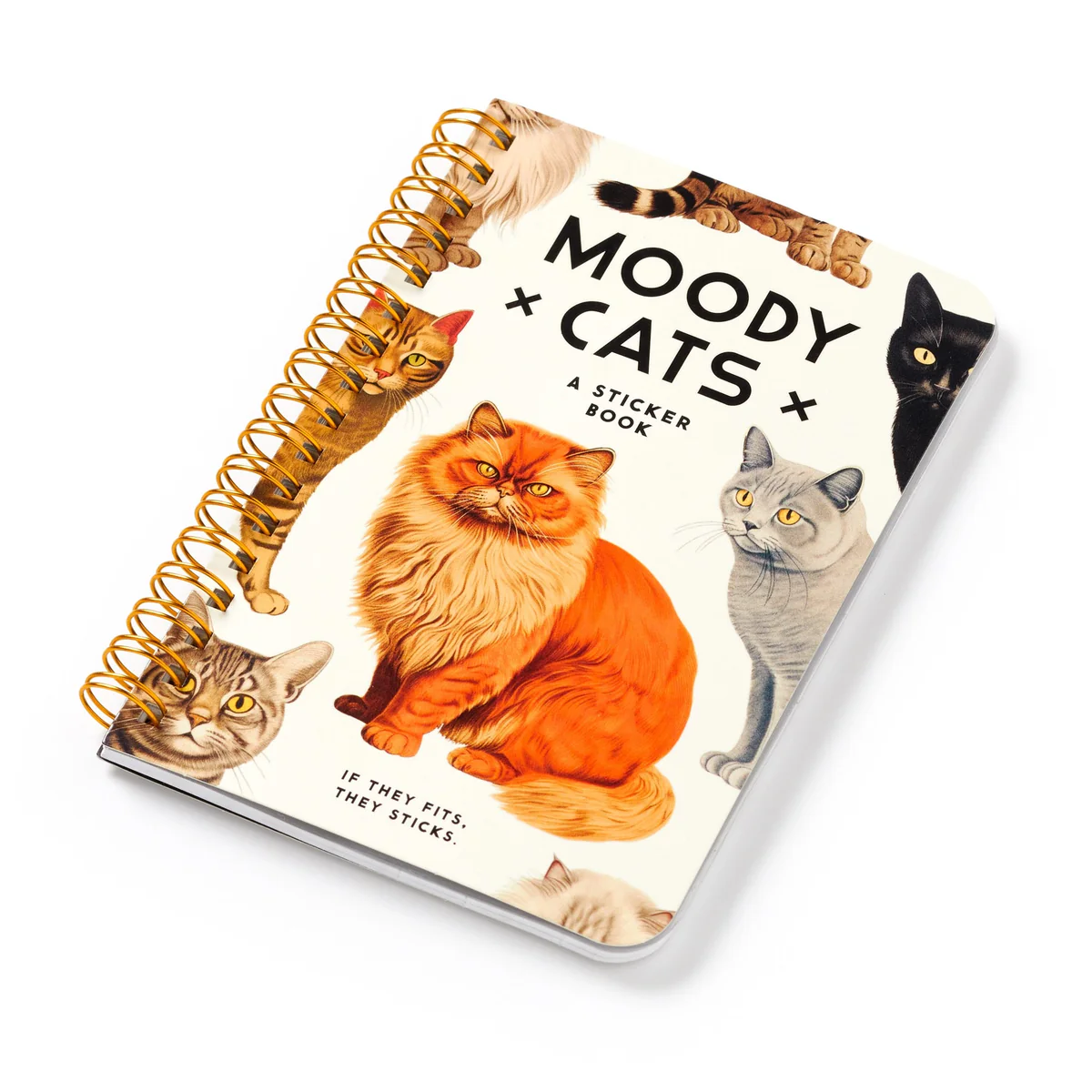 Moody cats sticker book