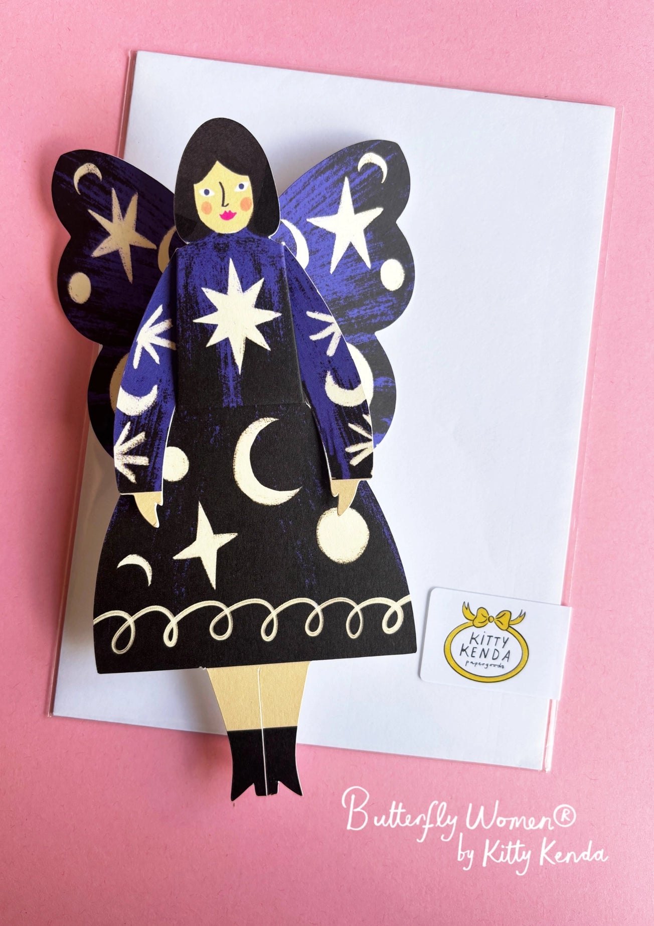 Butterfly woman card