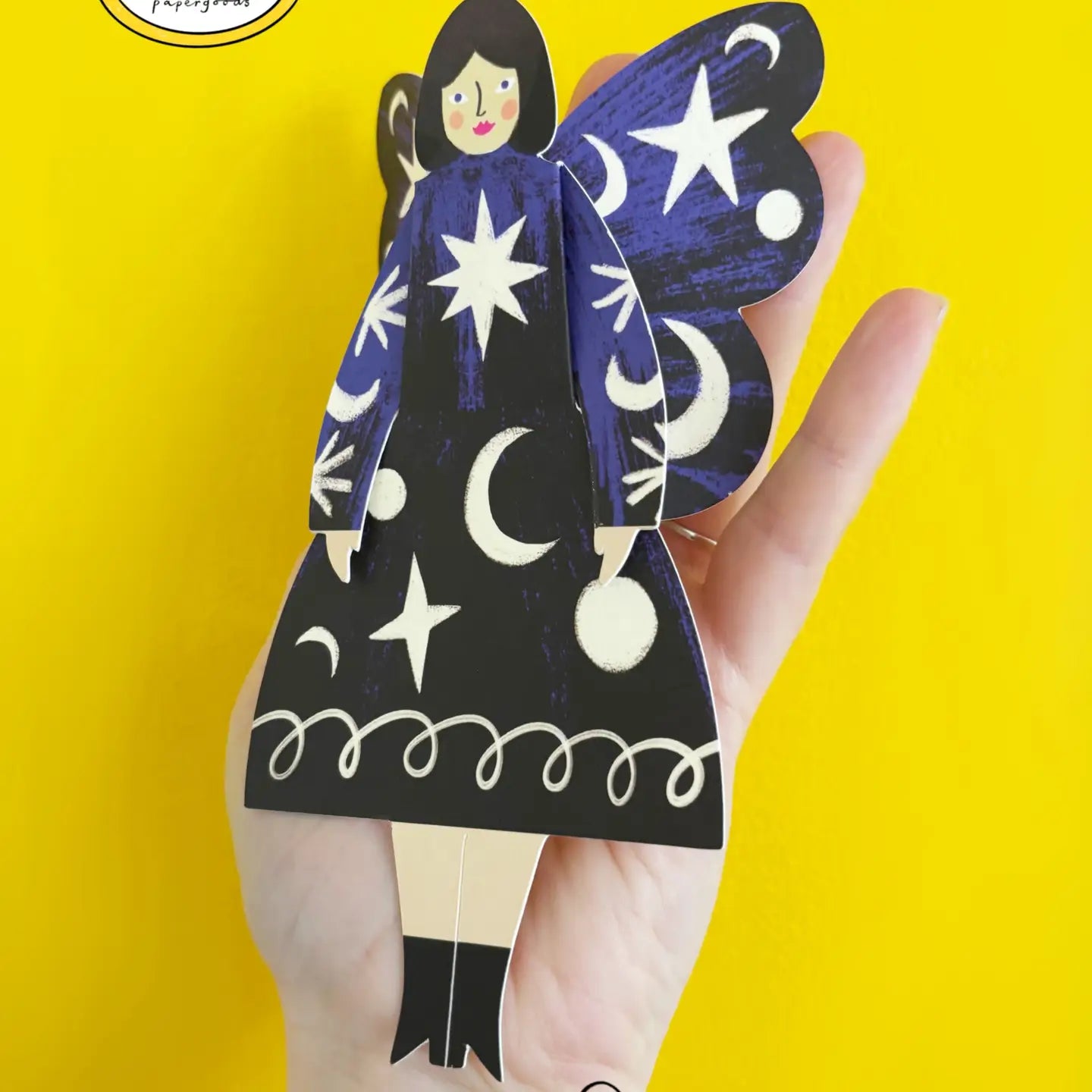 Butterfly woman card