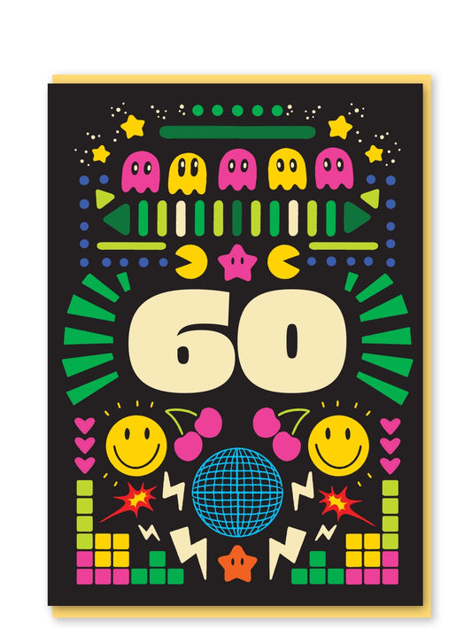 60 birthday fun fair card
