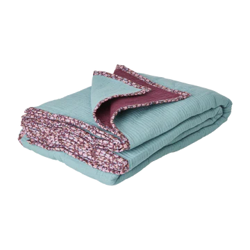 Cotton crinkle throw bedspread