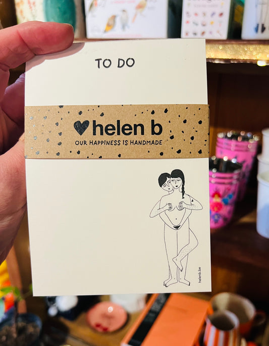 Hug from behind notepad