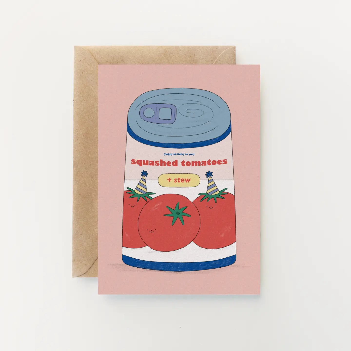 Squashed tomatoes card