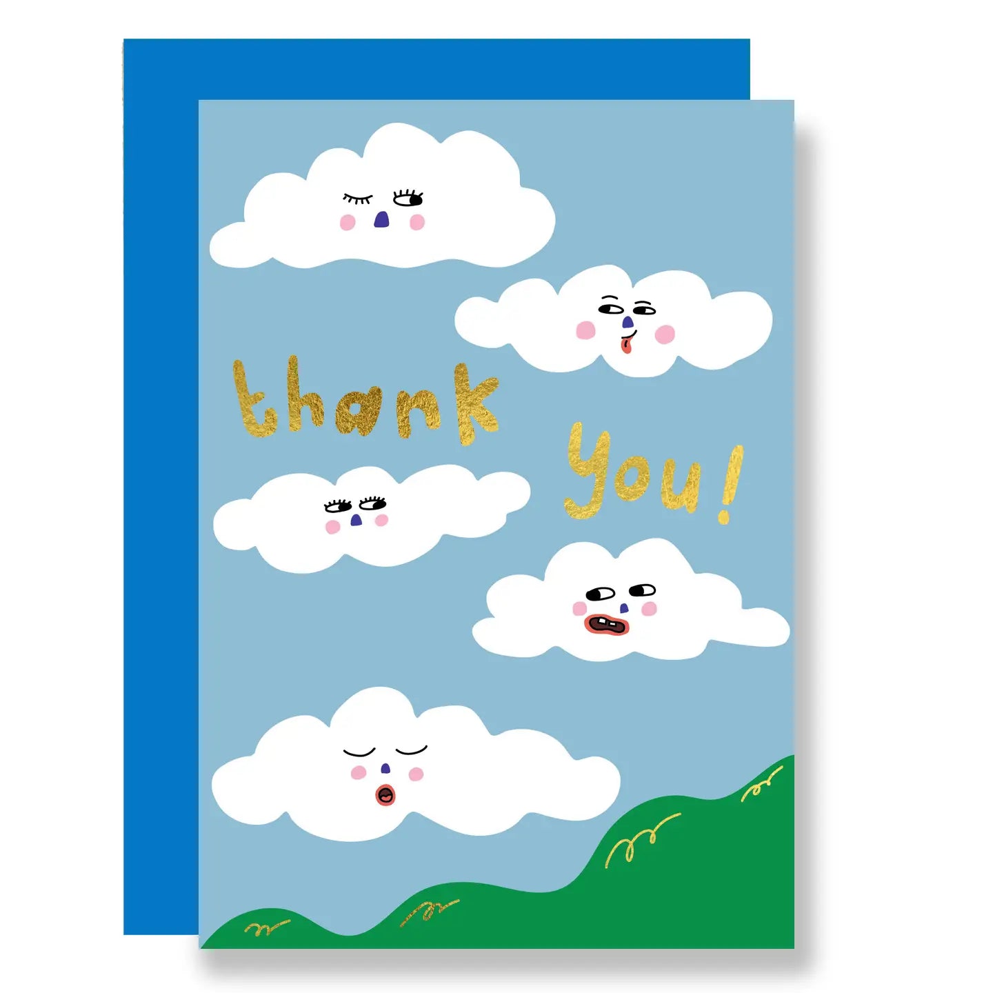 Thank you clouds card