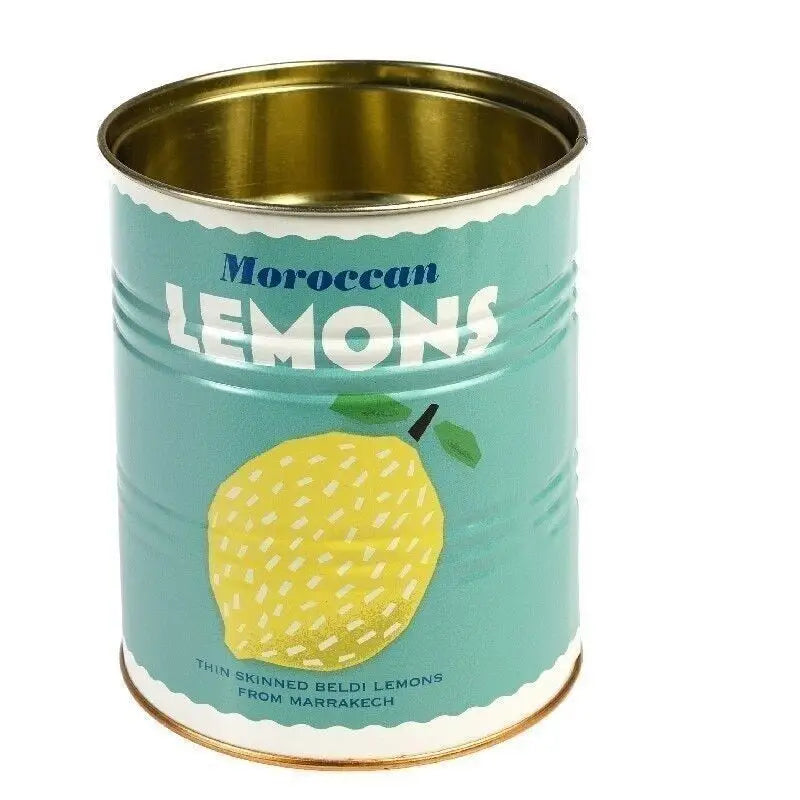 Large metal storage tin