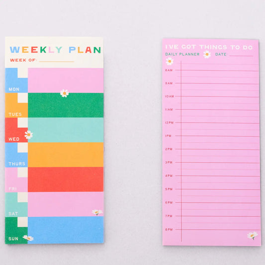Weekly + daily plan pads
