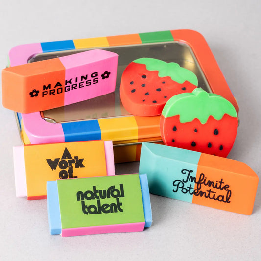 Eraser tin set