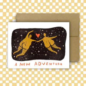 A new adventure greetings card