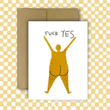 Fuck yes greetings card