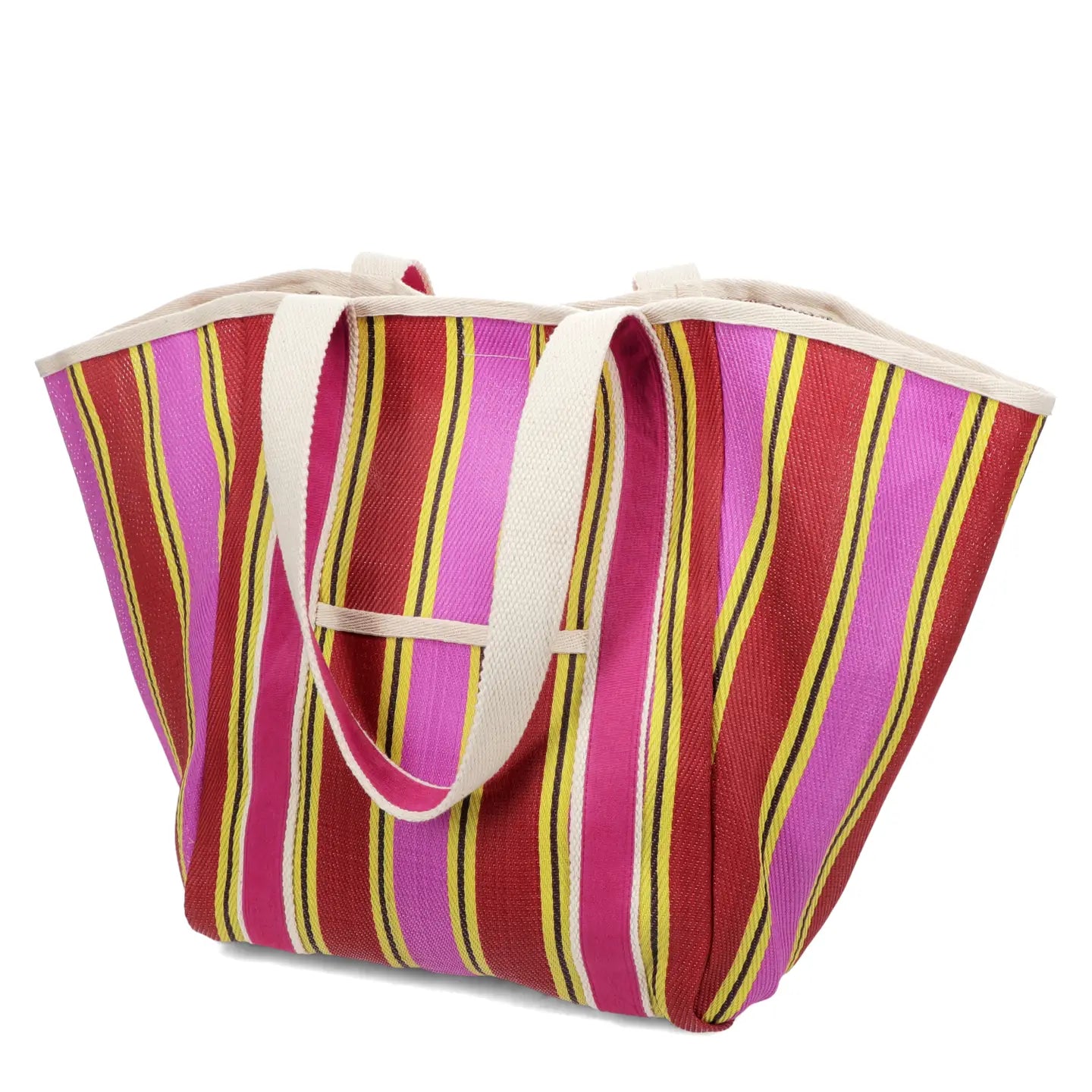 Recycled woven tote bag