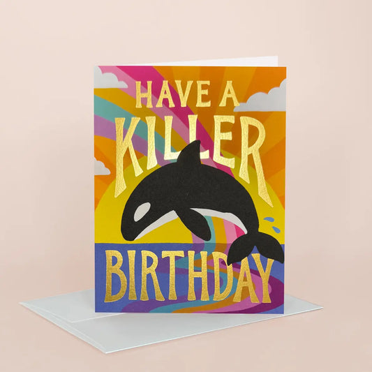 Killer birthday greetings card