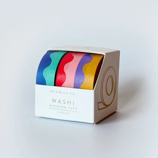 Squiggle washi tape - set of 3