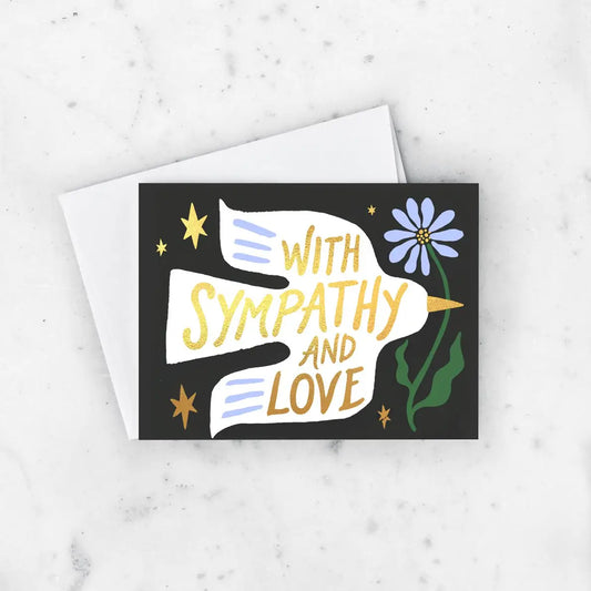 Sympathy dove greetings card