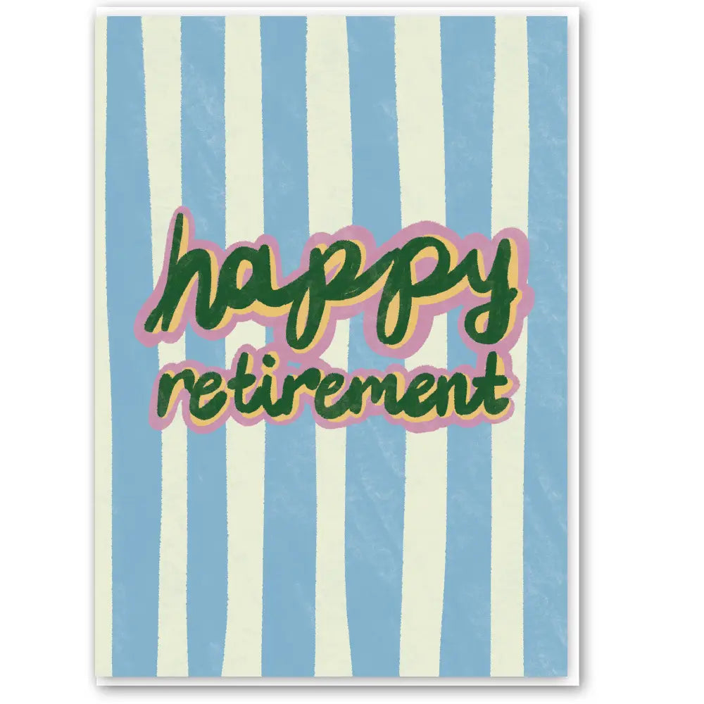 Happy retirement card