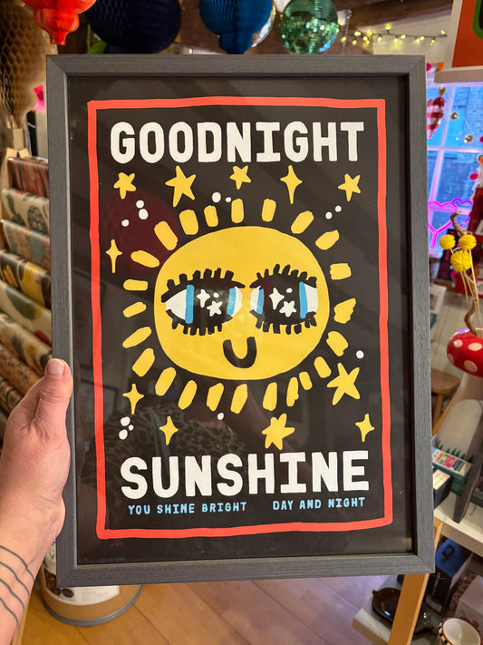 Goodnight sunshine A3 print