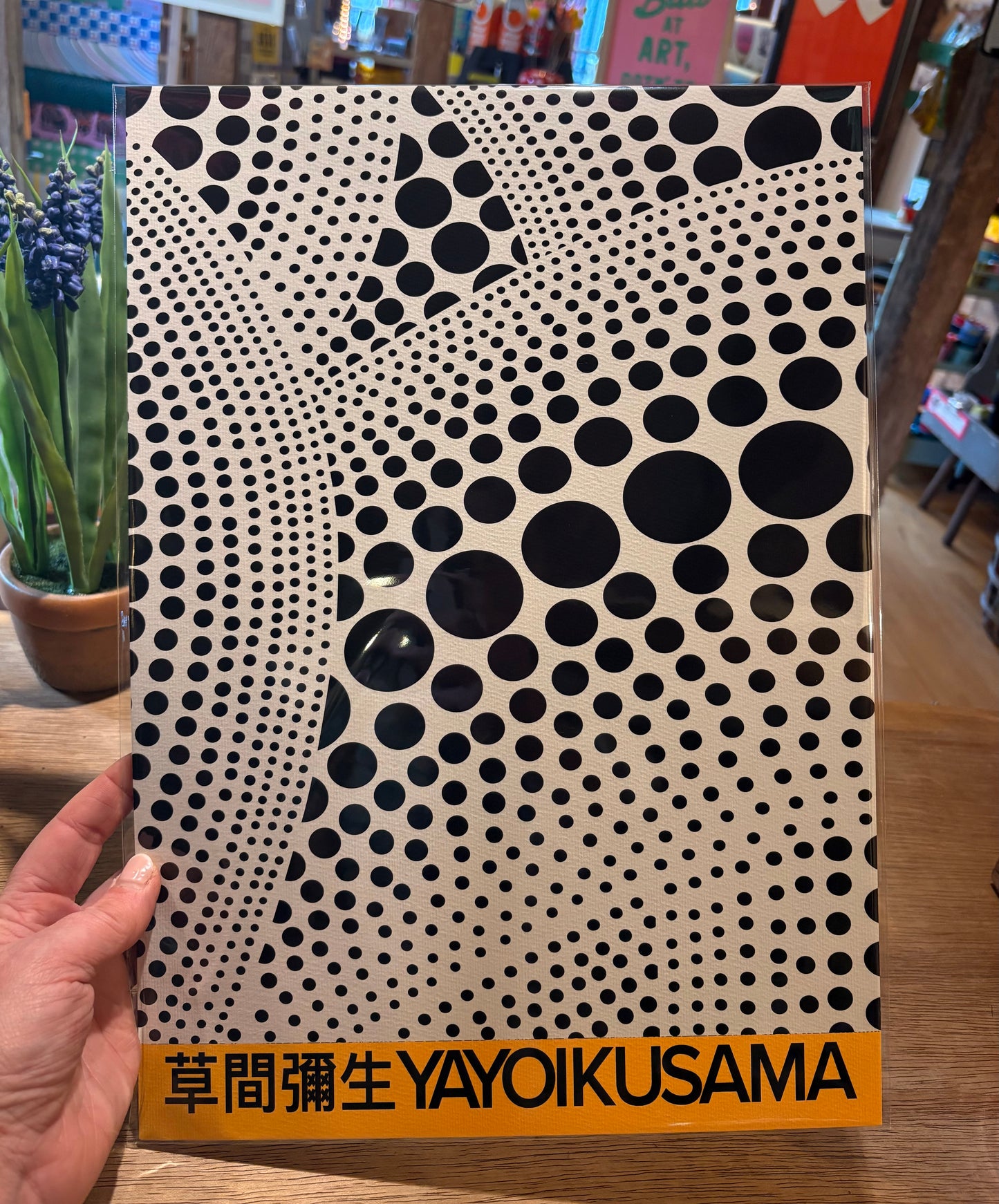 Yayoi Kusama Black and white spots A3 print